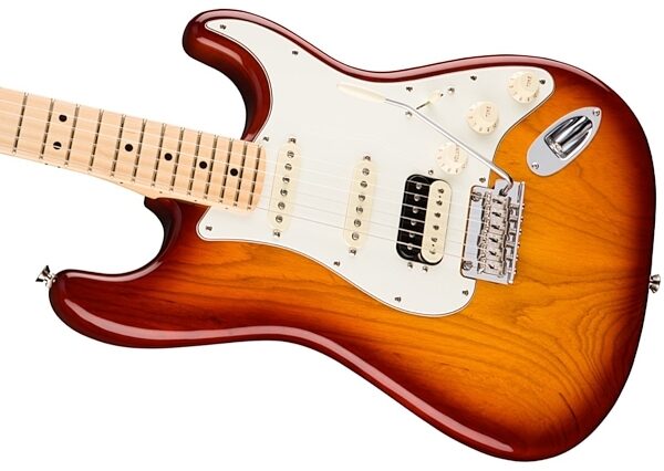 Fender American Pro Stratocaster HSS ShawBucker Electric Guitar, Maple Fingerboard (with Case), 3-Color Sunburst View 2