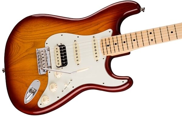 Fender American Pro Stratocaster HSS ShawBucker Electric Guitar, Maple Fingerboard (with Case), 3-Color Sunburst View 1