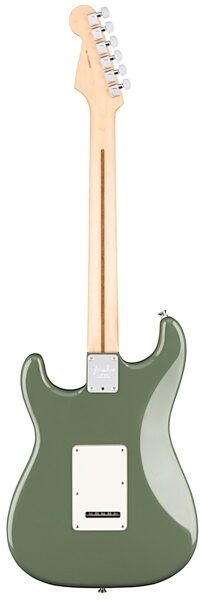 Fender American Pro Stratocaster HSS ShawBucker Electric Guitar, Maple Fingerboard (with Case), Antique Olive Back