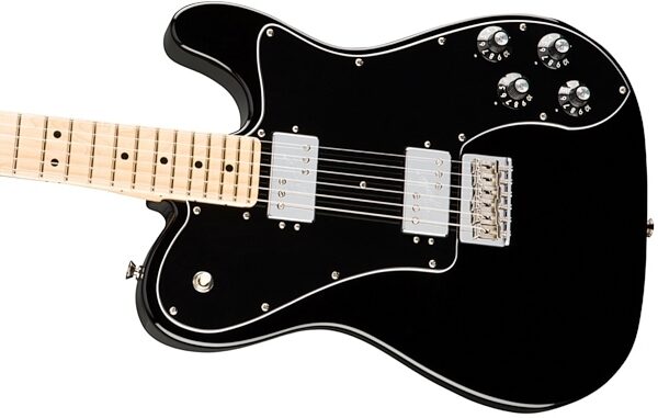 Fender American Pro Telecaster Deluxe ShawBucker Electric Guitar, Maple Fingerboard (with Case), Black View 2