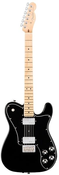 Fender American Pro Telecaster Deluxe ShawBucker Electric Guitar, Maple Fingerboard (with Case), Black
