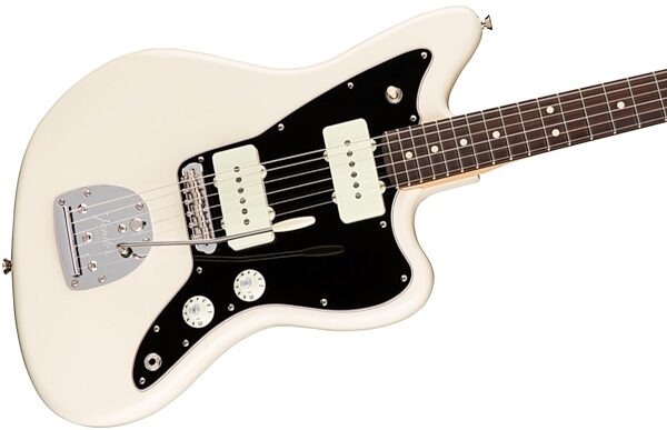 Fender American Pro Jazzmaster Electric Guitar, Rosewood Fingerboard (with Case), Olympic White View 2