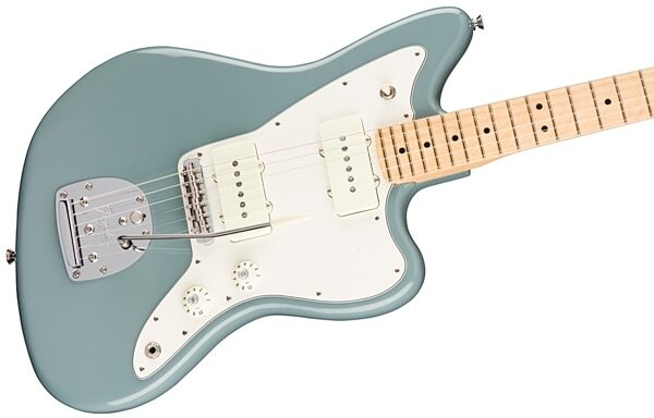 Fender American Pro Jazzmaster Electric Guitar, Maple Fingerboard (with Case), Mystic Seafoam View 4