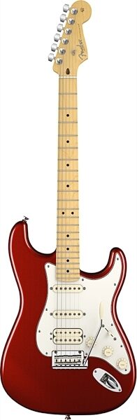 Fender American Standard Stratocaster HSS Electric Guitar, Maple Fingerboard with Case, Mystic Red