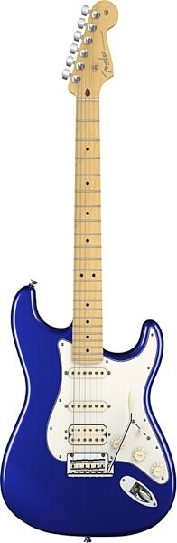 Fender American Standard Stratocaster HSS Electric Guitar, Maple Fingerboard with Case, Mystic Blue