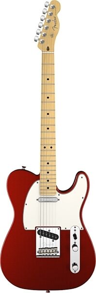 Fender American Standard Telecaster Electric Guitar, Maple Fingerboard with Case, Mystic Red