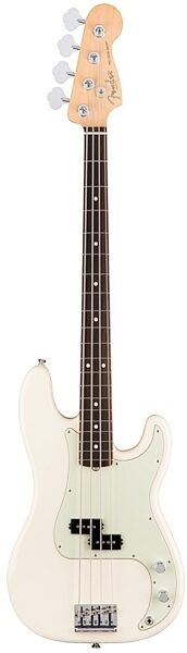 Fender American Pro Precision Electric Bass, Rosewood Fingerboard (with Case), Olympic White