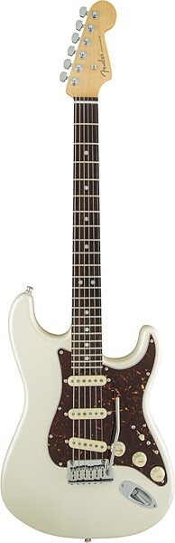 Fender American Elite Stratocaster Electric Guitar (Rosewood, with Case), Olympic Pearl