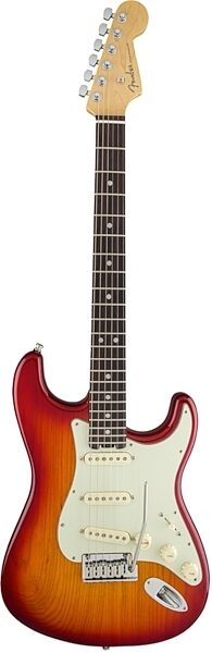 Fender American Elite Stratocaster Electric Guitar (Rosewood, with Case), Aged Cherry Burst