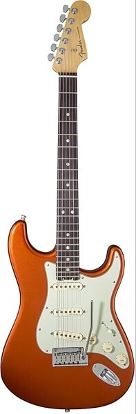Fender American Elite Stratocaster Electric Guitar (Rosewood, with Case), Autumn Blaze