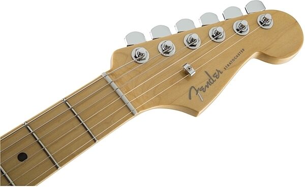 Fender American Elite Stratocaster Electric Guitar (Maple, with Case), 3-Color Sunburst Headstock Front