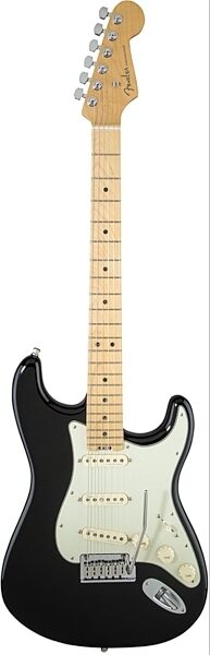 Fender American Elite Stratocaster Electric Guitar (Maple, with Case), Mystic Black