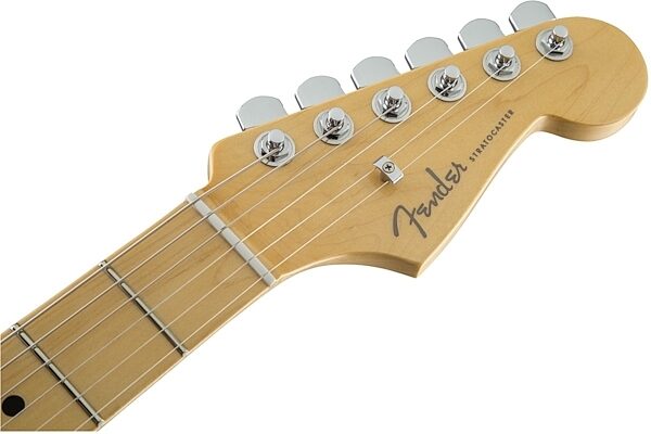 Fender American Elite Stratocaster Electric Guitar (Maple, with Case), Olympic Pearl Headstock Front