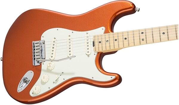Fender American Elite Stratocaster Electric Guitar (Maple, with Case), Autumn Blaze Body Right