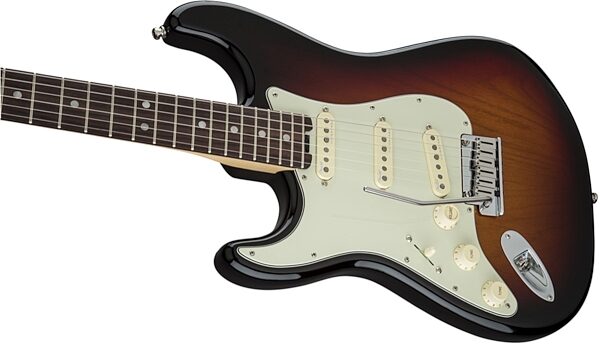 Fender American Elite Stratocaster Electric Guitar, Left-Handed (Rosewood, with Case), Body Left