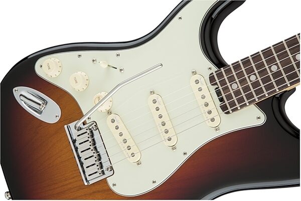 Fender American Elite Stratocaster Electric Guitar, Left-Handed (Rosewood, with Case), Front Body