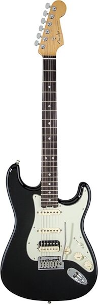 Fender American Elite Stratocaster HSS Shawbucker Electric Guitar (Rosewood, with Case), Black