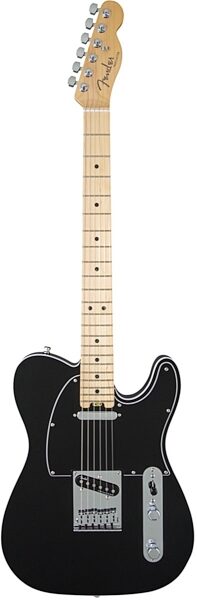 Fender American Elite Telecaster Electric Guitar (Maple, with Case), Black