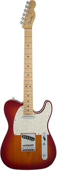 Fender American Elite Telecaster Electric Guitar (Maple, with Case), Aged Cherry Burst