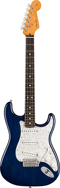 Fender Cory Wong Stratocaster Electric Guitar, Rosewood Fingerboard (with Case), Sapphire Blue Transparent, USED, Blemished, Action Position Back