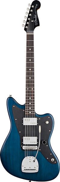 Fender Lee Ranaldo Jazzmaster Electric Guitar (with Case), Sapphire Blue Transparent