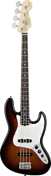 Fender 60th Anniversary American Jazz Electric Bass (with Case), 3 Color Sunburst