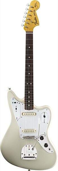 Fender Johnny Marr Jaguar Electric Guitar (with Case), Olympic White, USED, Blemished, Olympic White