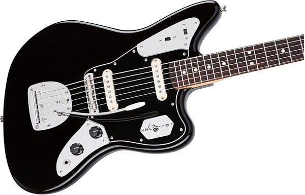 Fender Johnny Marr Jaguar Electric Guitar (with Case), Black Body Right