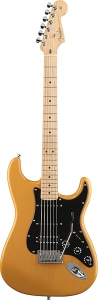 Fender American Series Stratocaster HSS Electric Guitar (Maple, with Case), Butterscotch