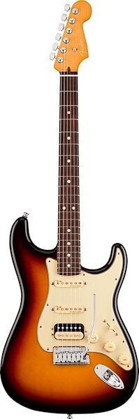 Fender American Ultra Stratocaster HSS Electric Guitar, Rosewood Fingerboard (with Case), Ultraburst, USED, Blemished, Main