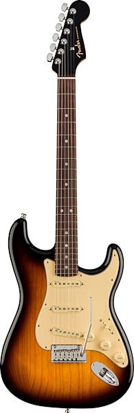 Fender American Ultra Luxe Stratocaster Electric Guitar (with Case), 2-Color Sunburst, Open Box (Good), Action Position Back