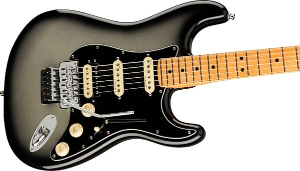 Fender American Ultra Luxe Stratocaster FR HSS Electric Guitar (with Case), Action Position Back
