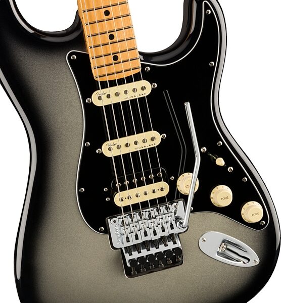 Fender American Ultra Luxe Stratocaster FR HSS Electric Guitar (with Case), Action Position Back