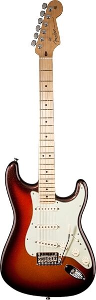 Fender American Deluxe Strat Plus Electric Guitar (with Case), Mystic 3-Tone Sunburst
