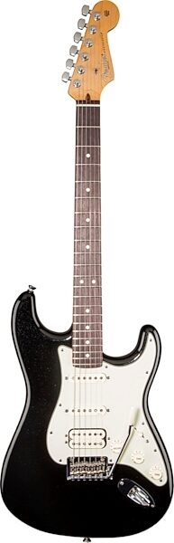 Fender American Deluxe Stratocaster Plus HSS Electric Guitar (with Case), Mystic-Black