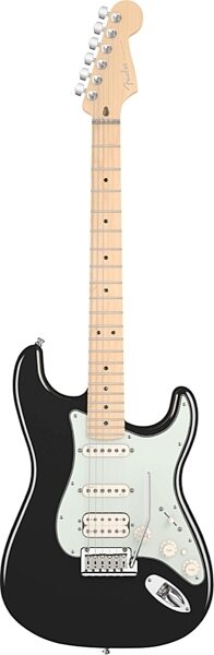 Fender American Deluxe Stratocaster HSS Electric Guitar (Maple with Case), Black