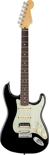 Fender American Deluxe Stratocaster HSS Shawbucker Electric Guitar, with Case, Black