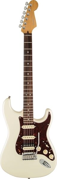 Fender American Deluxe Stratocaster HSS Shawbucker Electric Guitar, with Case, Olympic Pearl