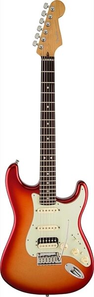 Fender American Deluxe Stratocaster HSS Shawbucker Electric Guitar, with Case, 3-Color Sunburst