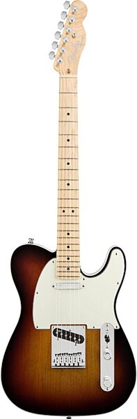 Fender American Deluxe Telecaster Electric Guitar (Maple with Case), 3-Color Sunburst