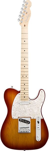 Fender American Deluxe Telecaster Electric Guitar (Maple with Case), Aged Cherry Burst