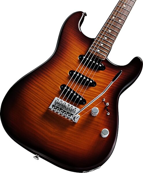 Fender Standard Strat FMT Electric Guitar, Body Detail 1