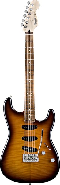 Fender Standard Strat FMT Electric Guitar, Tobacco Sunburst