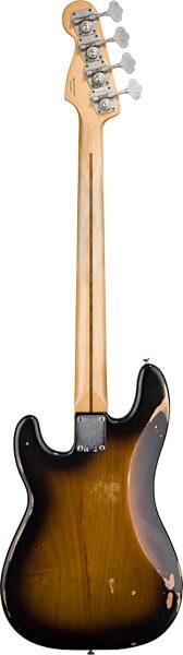 Fender Road Worn '50s Precision Electric Bass (with Gig Bag), 2-Tone Sunburst Back