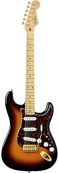 Fender Deluxe Players Stratocaster Electric Guitar (Maple with Gig Bag), 3-Color Sunburst