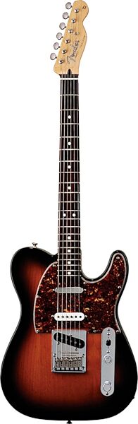 Fender Deluxe Nashville Power Telecaster Electric Guitar with Gig Bag, 2-Color Sunburst