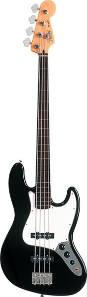Fender Standard Jazz Fretless Electric Bass (Rosewood), Black