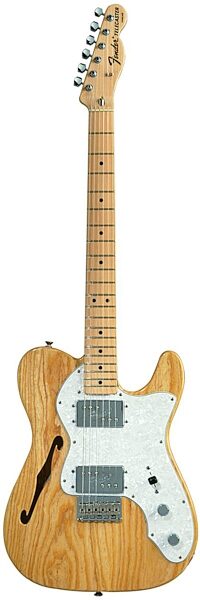 Fender '72 Telecaster Thinline Electric Guitar (Maple with Gig Bag), Main