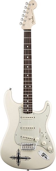 Fender Kenny Wayne Shepherd Stratocaster Electric Guitar (with Gig Bag), Arctic White