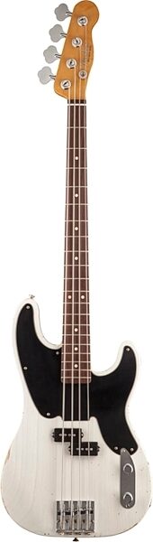 Fender Mike Dirnt Roadworn Precision Electric Bass, Rosewood Fingerboard (with Case), White Blonde